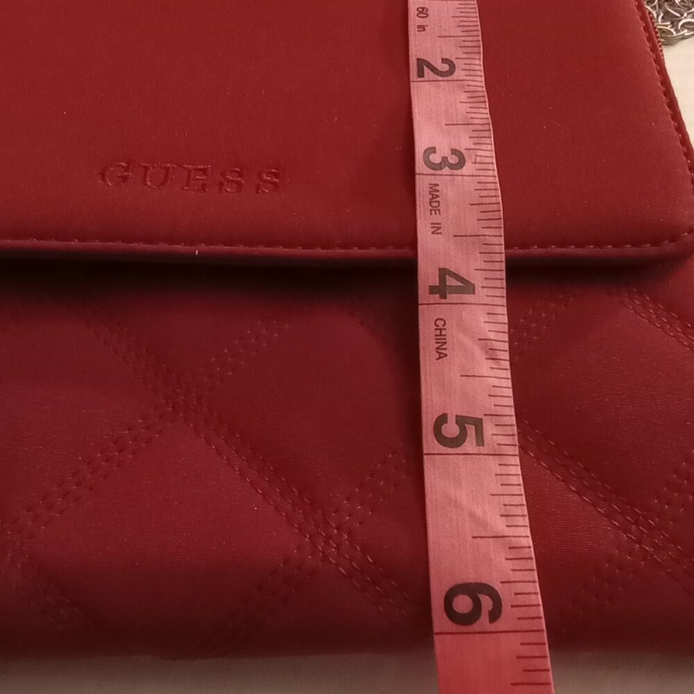 Guess Quilted Medium Clutch w/ Silver Chain - Picture 9 of 10